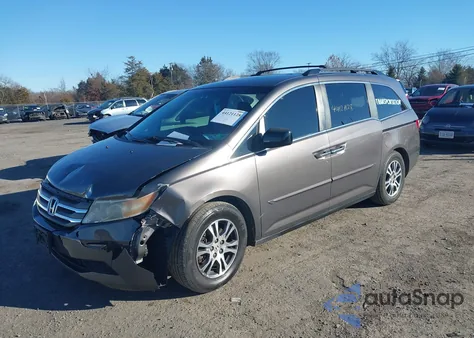 2011 Honda Odyssey Ex-L z USA, uszkodzony, nr VIN 5FNRL5H60BB091313